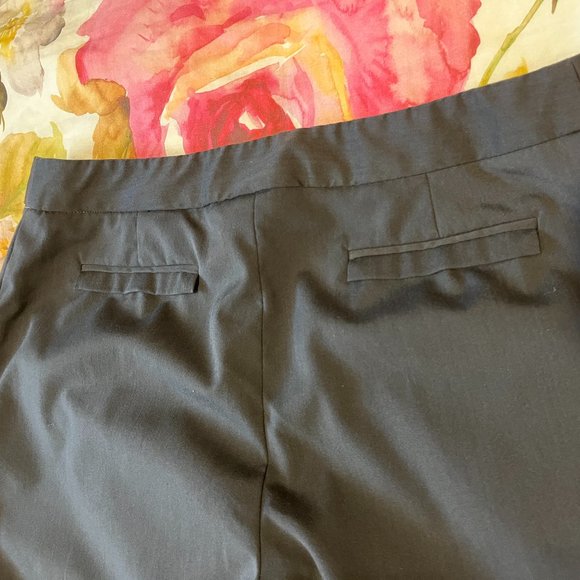 NINE WEST Capri Pants Size 10 Slate Gray Slight Stretch Zip Up Golf - Picture 8 of 13